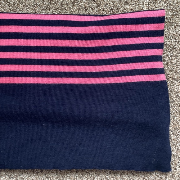 Pink/Navy J.Crew stripes scarf 🧣 - Picture 8 of 8
